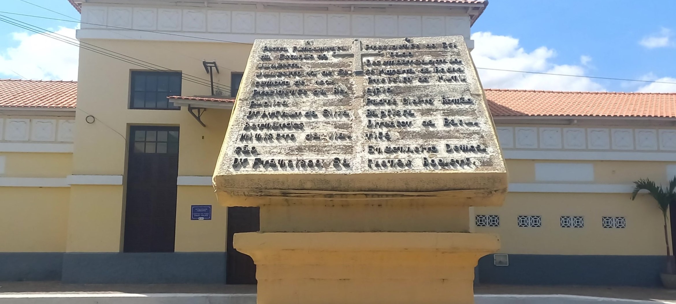 Marco (Pedra Fundamental) da Estação Ferroviária de Juazeiro do Norte